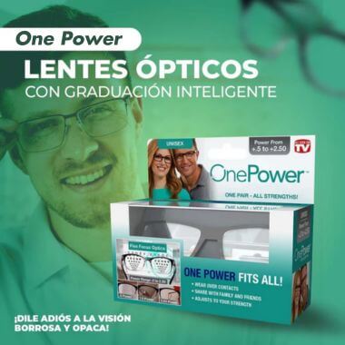 One Power, lentes que se adaptan a ti