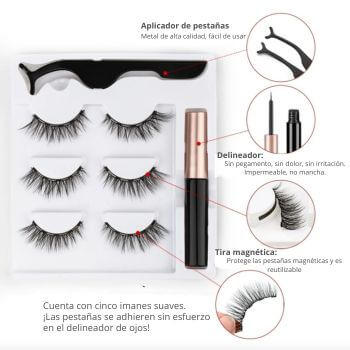 KIT DE PESTAÑAS MAGNÉTICAS ✨